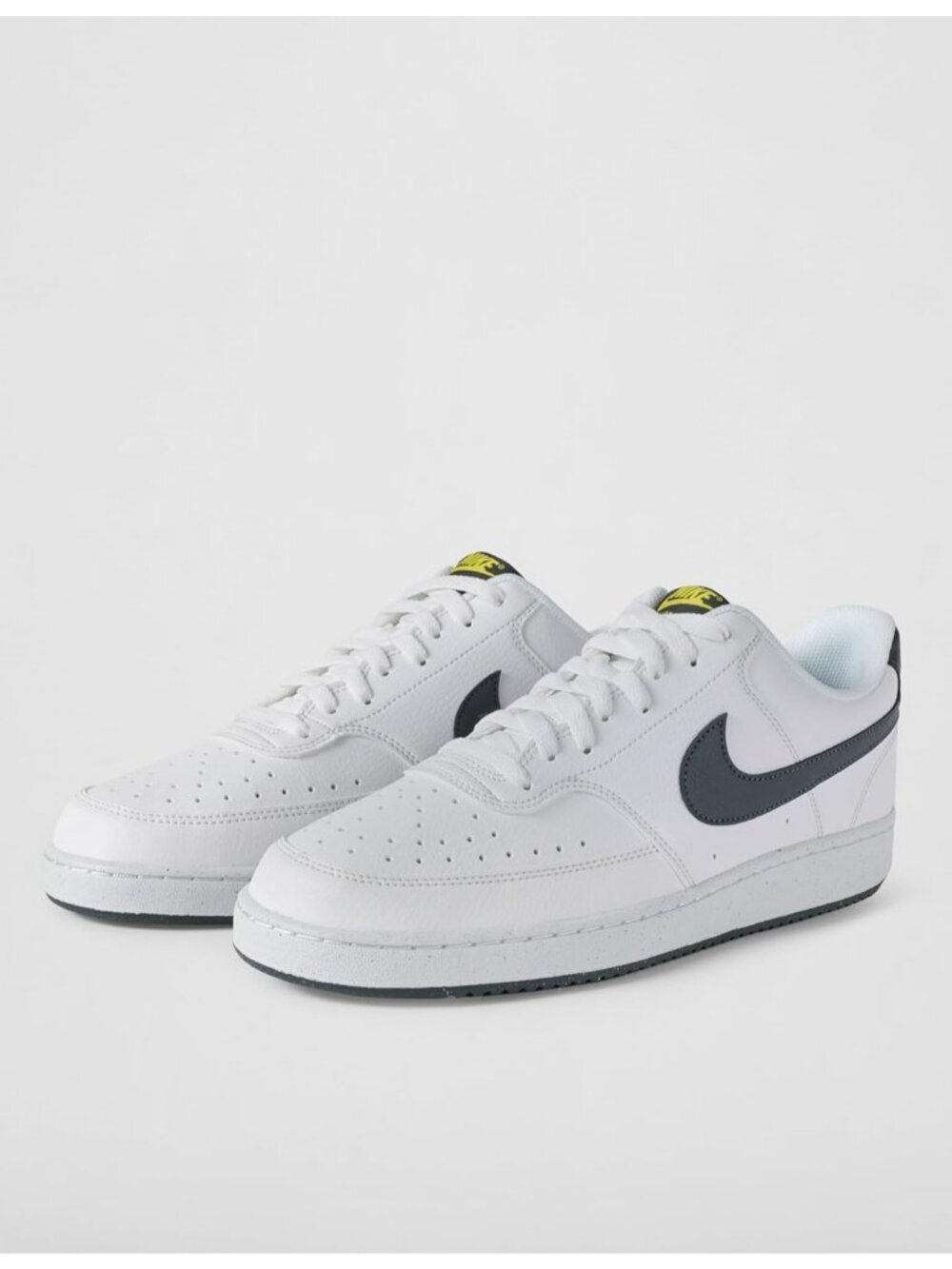 Nike Men's White Grey Court Vision Low Next Nature Classic Stylish Sneakers - Picture 6 of 7